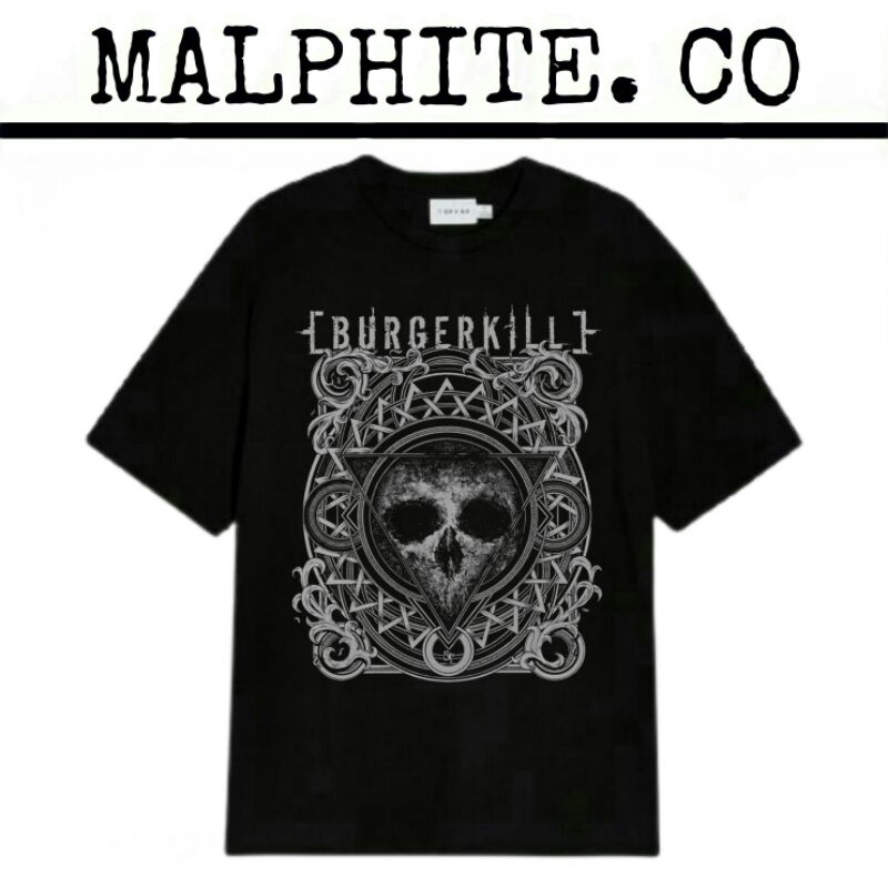 Kaos Baju T-Shirt Burgerkill Tee Lagu Band Musik Lokal Merch Heavy Metal Punk Rock And Roll Vintage 
