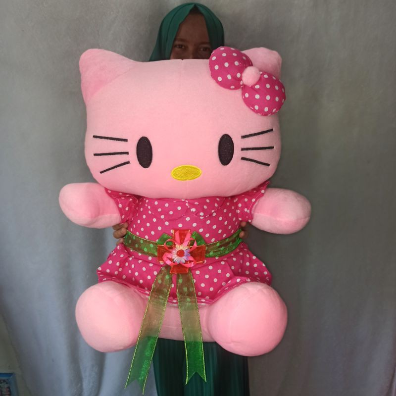 Boneka hello Kitty ikat pinggang XL GRATIS UKIR NAMA 50cm