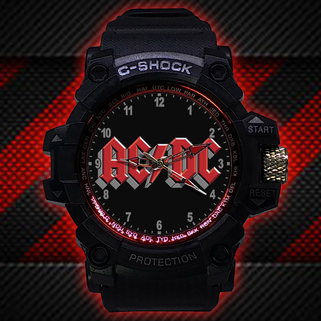 (ISTIMEWA BOSSQUE) JAM TANGAN ACDC LIST MERAH - EXCLUSIVE 10