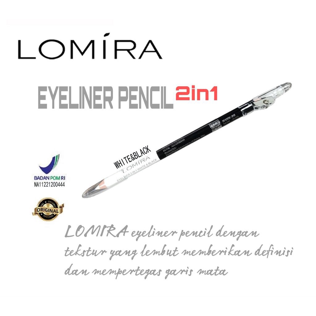 Lomira Eyeliner Pencil 2in1 White&amp;Black