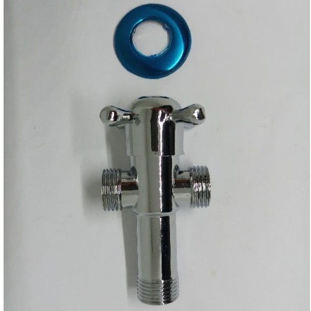 Kran Tee shower stainless 1/2inci / Stop kran Kloset Jet shower