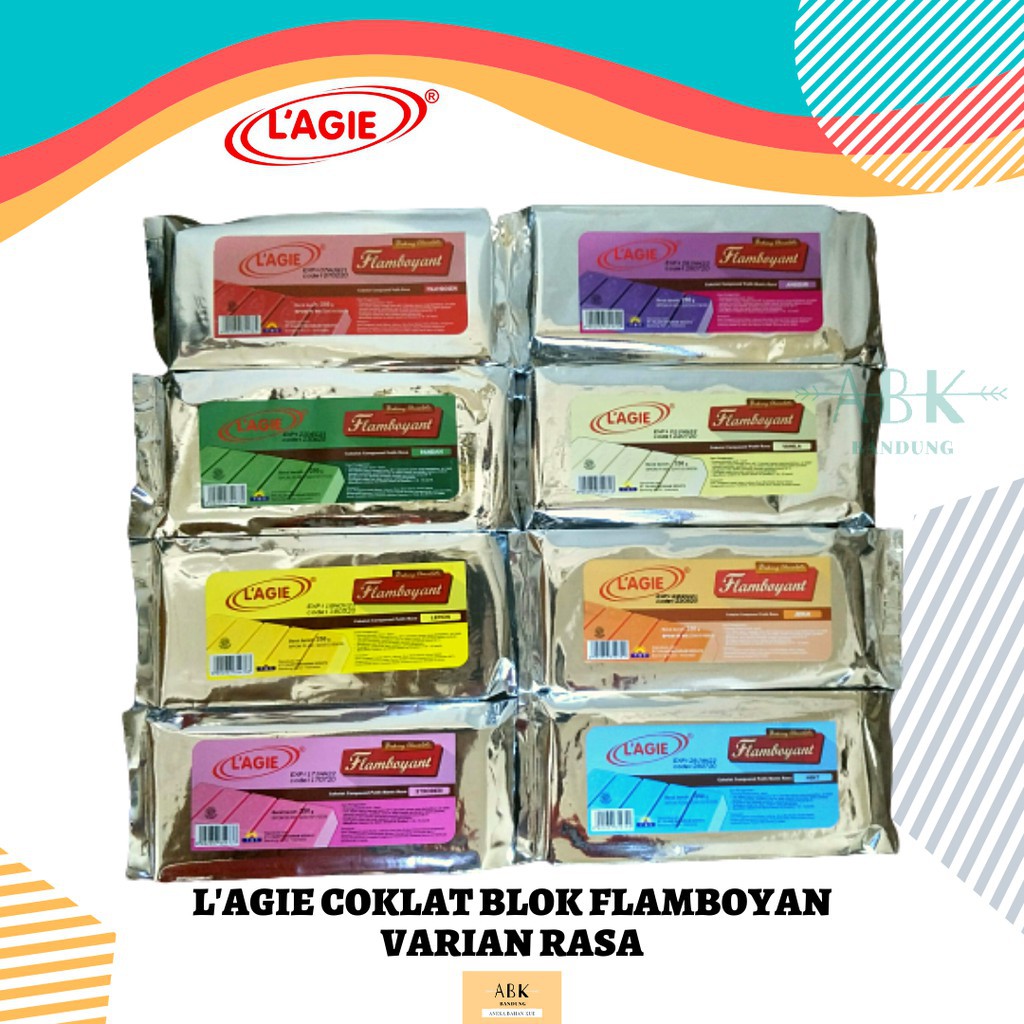 

COKLAT BLOK LAGIE FLAMBOYANT VARIAN RASA 250GR | COKLAT BATANG WARNA 250G