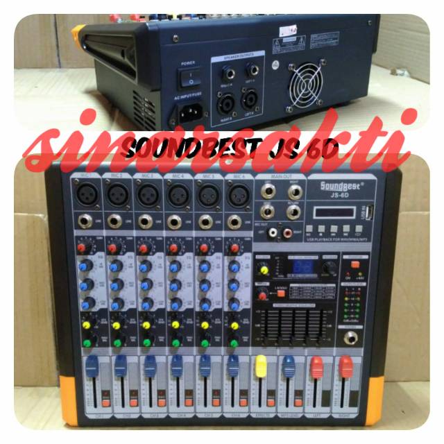 POWER MIXER SOUNDBEST JD 6S ( 6CH )