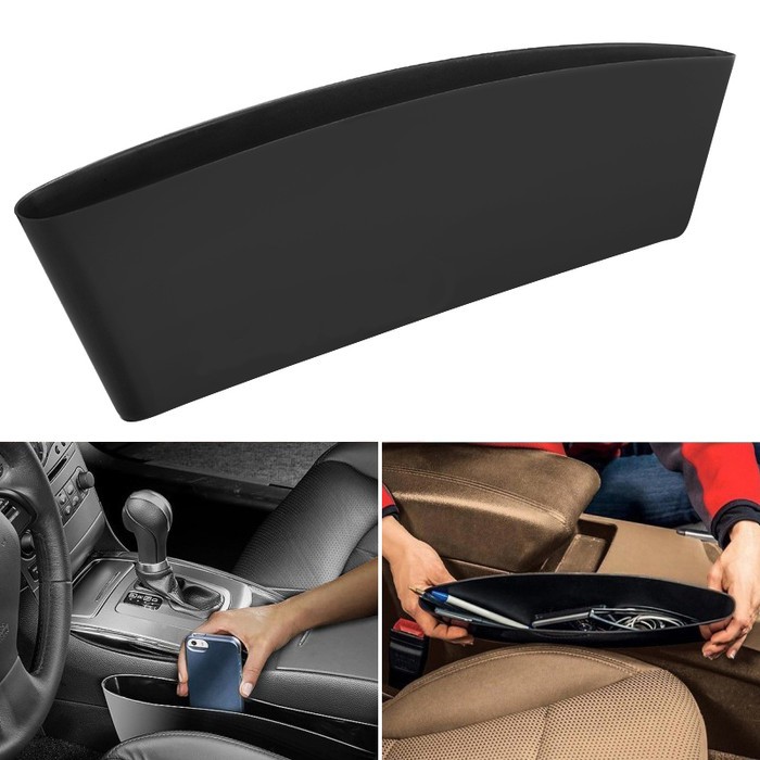 Auto Organizers Seat Holder Gap Pocket 2 Pcs - Black