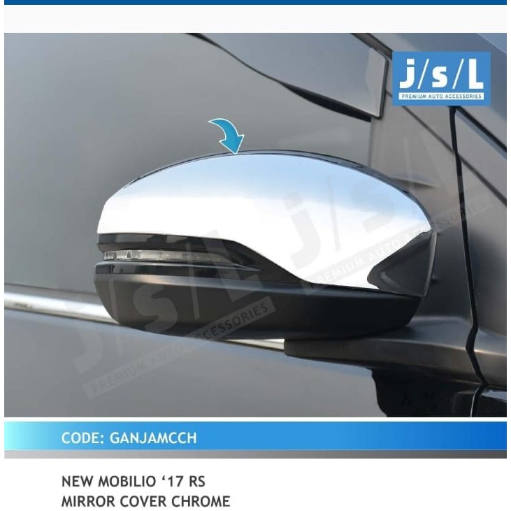 Mobilio 2017 Cover Kaca Spion/Mirror Cover Chrome/Aksesoris Mobilio