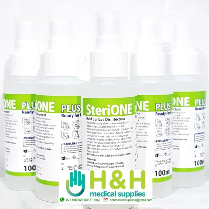 SteriOne Plus 100 ml /  Steri One Plus 100 ml / Cairan Desinfektan Barang / Larutan Desinfektan