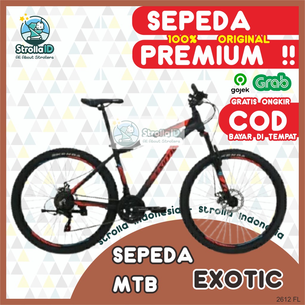 MTB 27.5" Exotic 2618 AM Sepeda Lipat Folding Bike Bmx Sepeda Gunung Road Bike Sepeda Artis SNI ORI