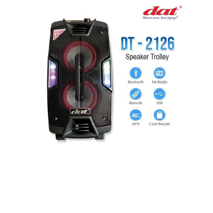 SPEAKER AKTIF DAT DT 2126 SPEAKER TROLLEY 6.5 INCH