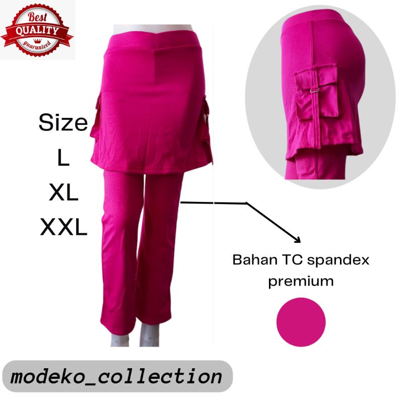 Celana Senam Rok Kantong/Celana Senam Rok Zumba/Celana Trening Wanita