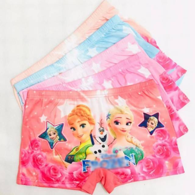 CD Celana Dalam Anak Perempuan Frozen Celana Boxer Anak Cewek Bokser Anak Perempuan Kancut Frozen