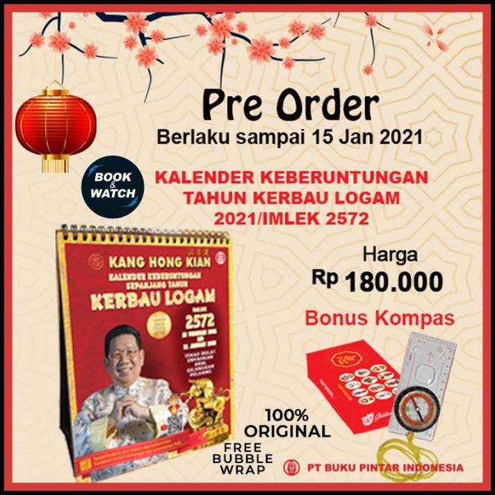 

Pre Order Kalender Imlek Kerbau Logam 2572 Kang Hong Kian Original