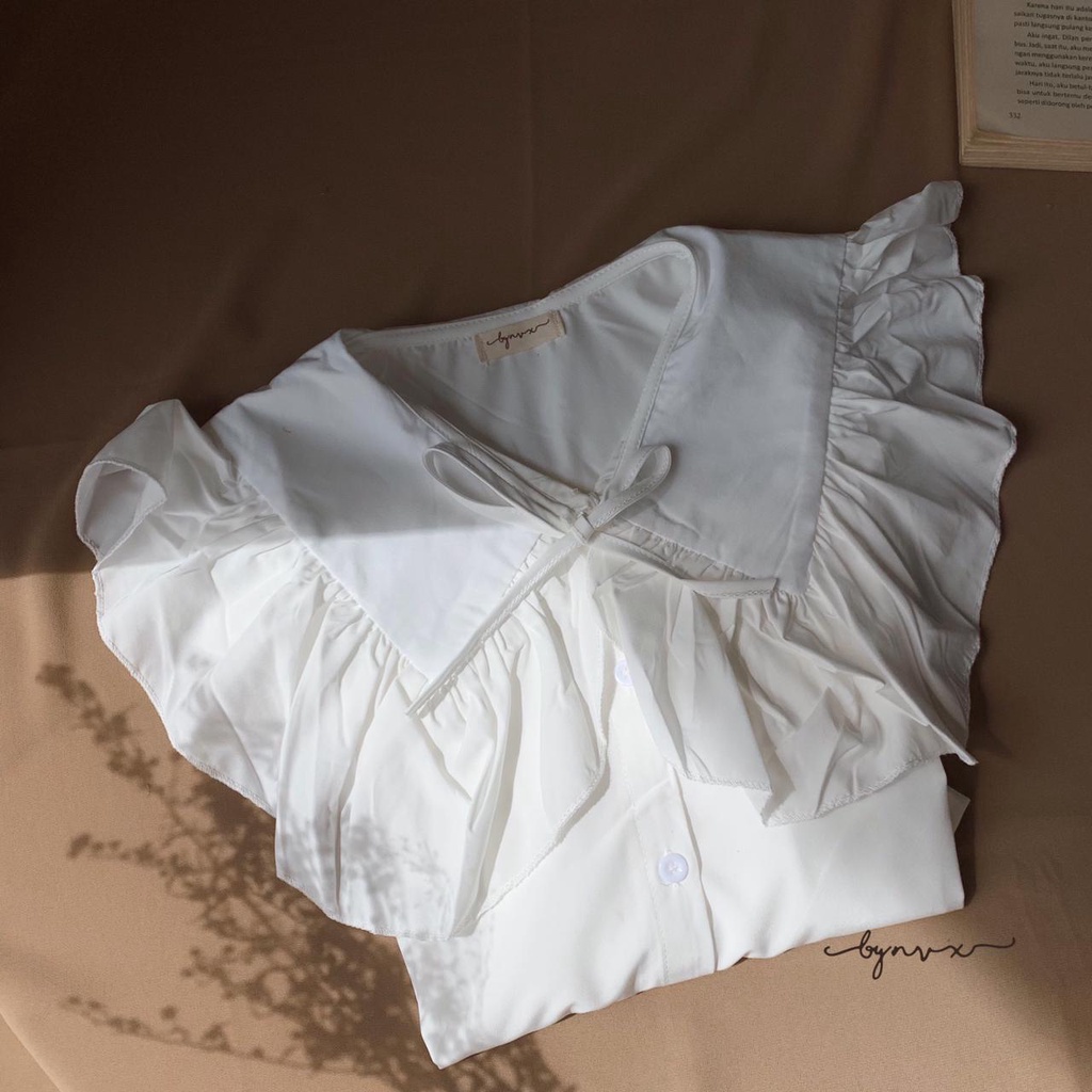 TIFFANY BLOUSE  Kemeja Putih  Blouse Import korea