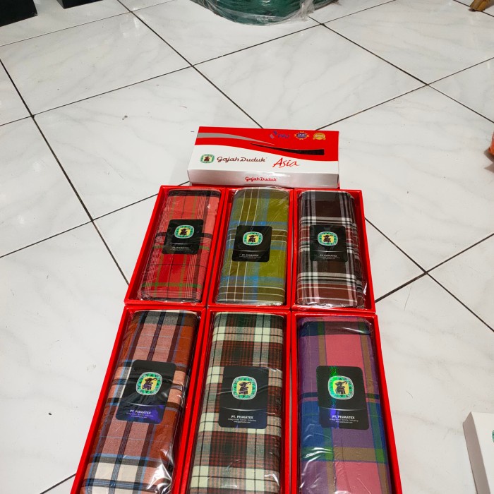 Sarung Gajah Duduk Asia Kembang - asia duplex