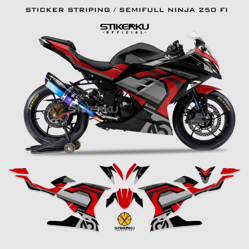 striping ninja 250 /striping motor ninja 250 / striping motor ninja 250fi / sticker motor ninja250fi