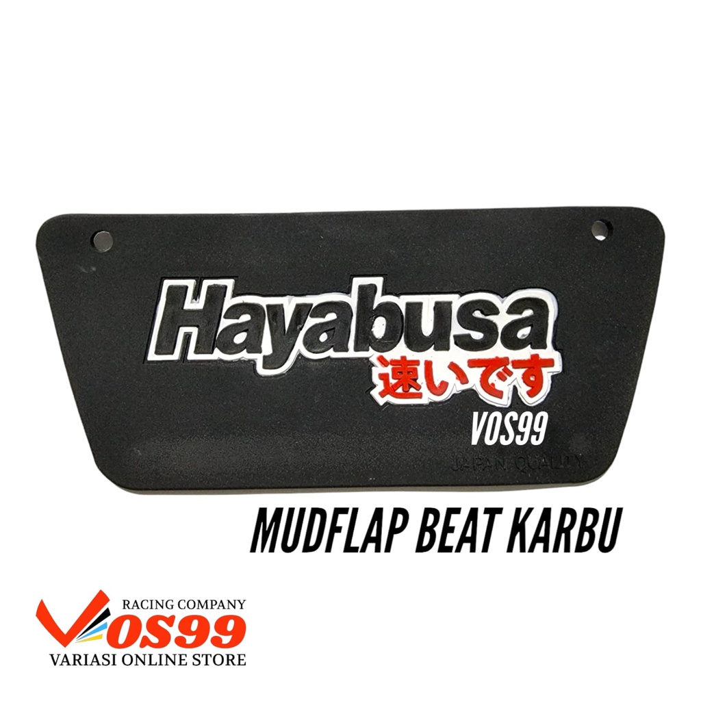 HAYABUSA MUDFLAP HONDA BEAT HARBU AKSESORIS VARIASI PENAHAN LUMPUR