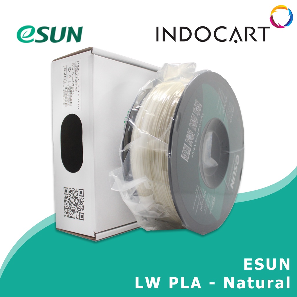 INDOCART Tinta Filamen 3D Printer Filament eSUN LW PLA 1.75mm 1kg