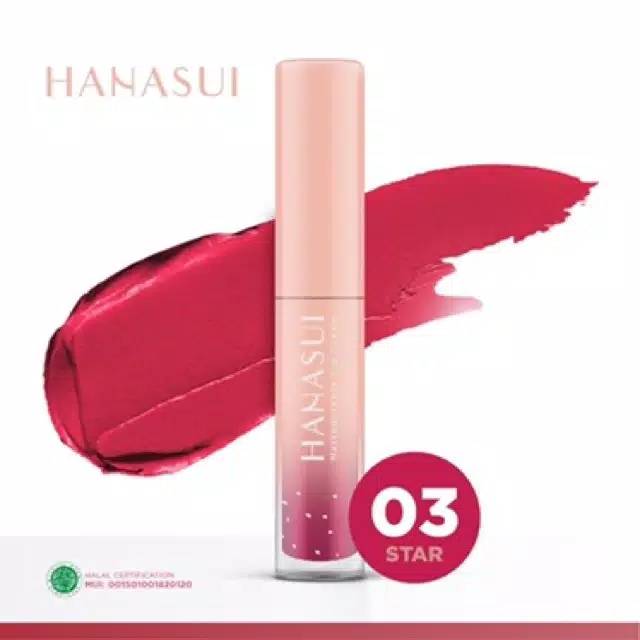 Medan Termurah Bpom Lipcream Velvet matte by hanasui Lipstick wanita cantik