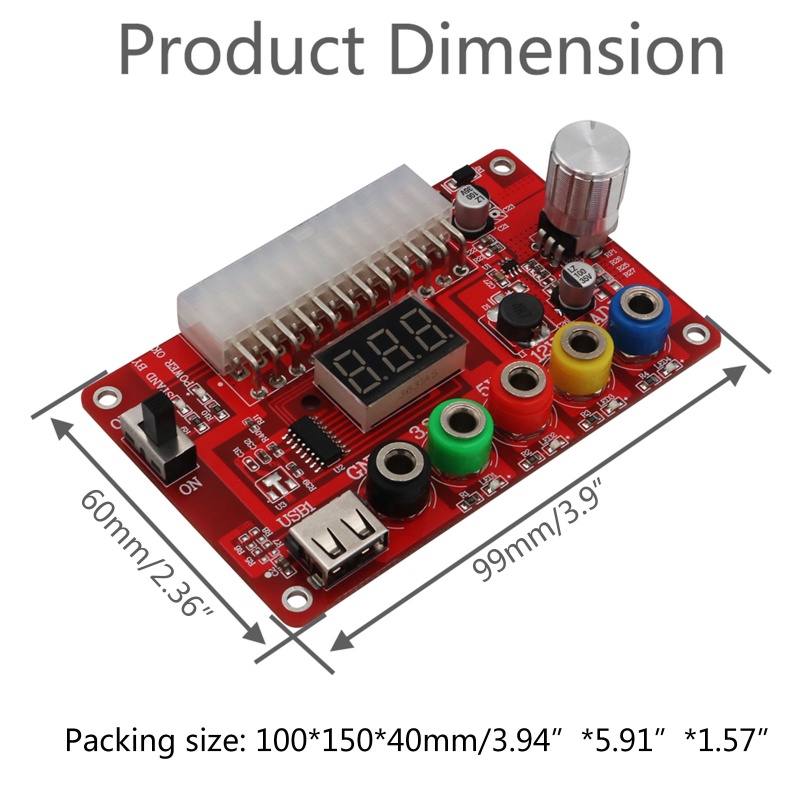 Adaptor Regulator btsg 24pin Komputer Desktop PC Transfer Board Modul Power Supply