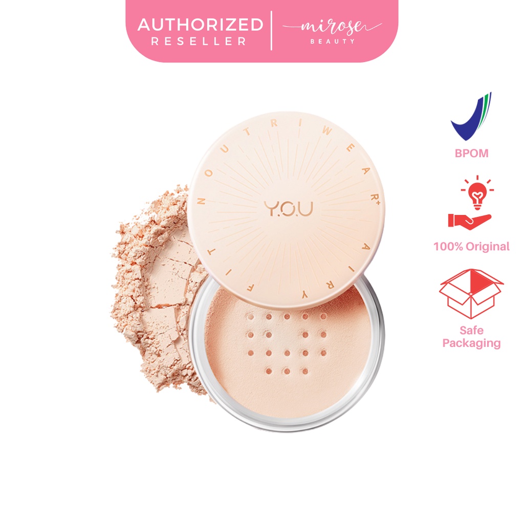 YOU NoutriWear+ Airy Fit Loose Powder [Nourishing | Oil-control Hingga 24 Jam | Tahan Lama | Tahan Air]