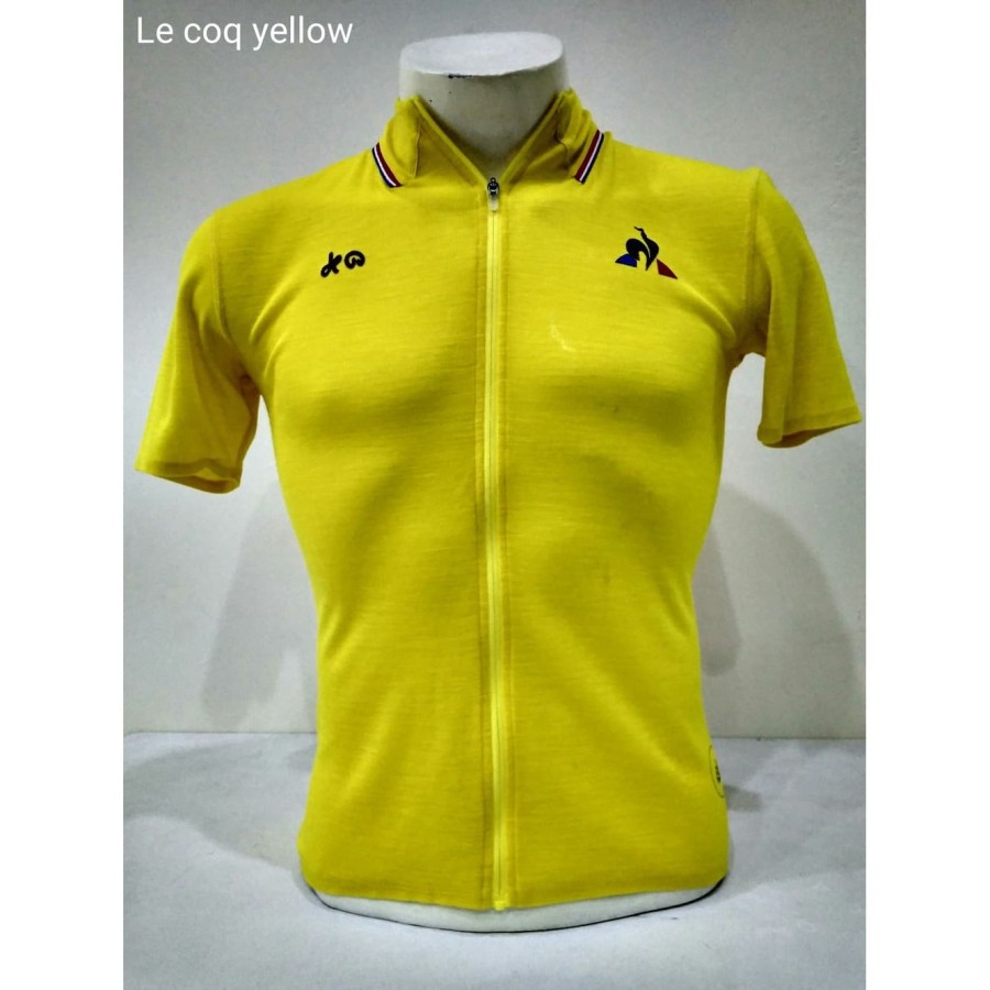 LE COQ SPORTIF TOUR DE FRANCE MERINO JERSEY YELLOW S