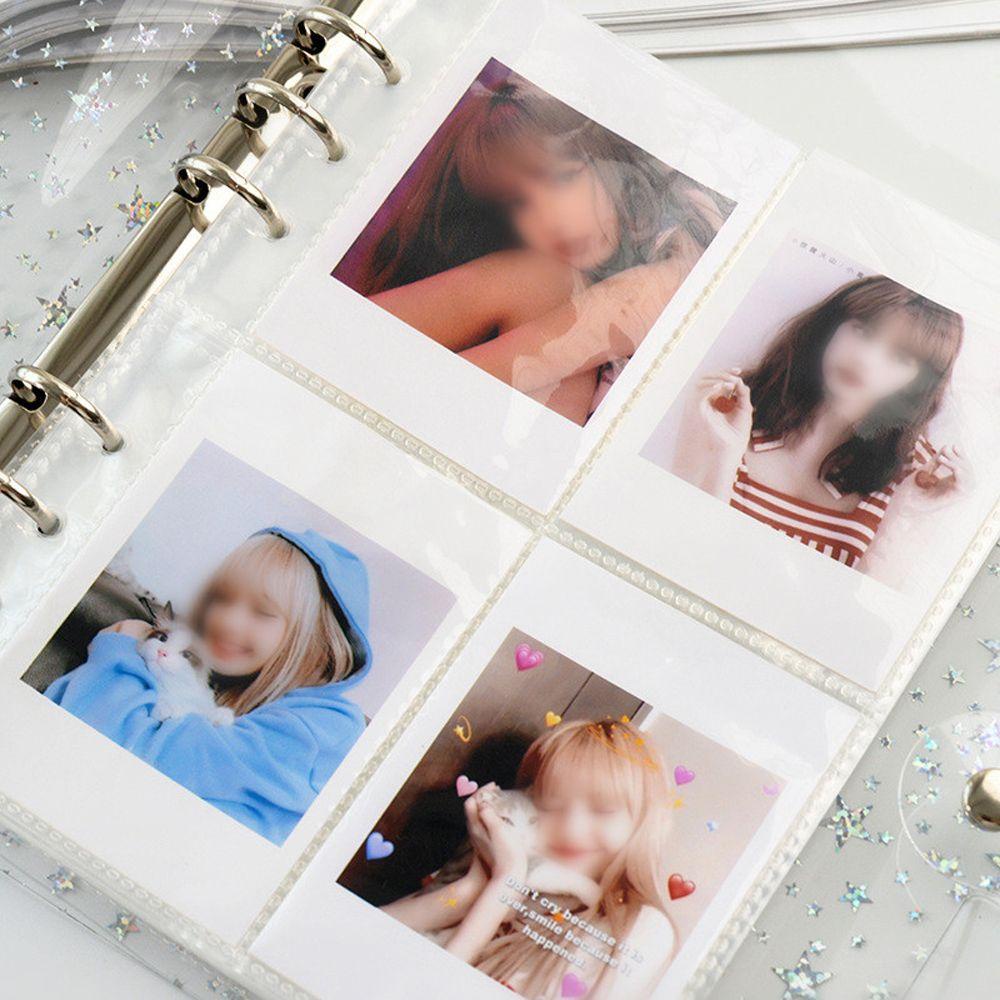 Agustinina Album Foto Soft PVC Bling Cover Gambar Case Jelly Color Album Card Stock Card Holder Binders Albums