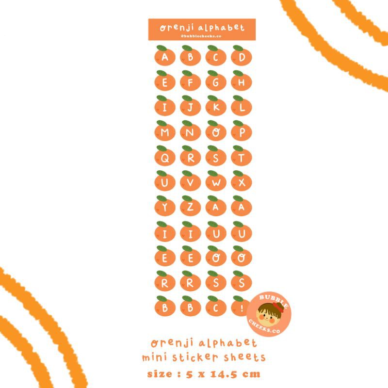 

sticker sheets orenji alphabet bubblecheeks.co
