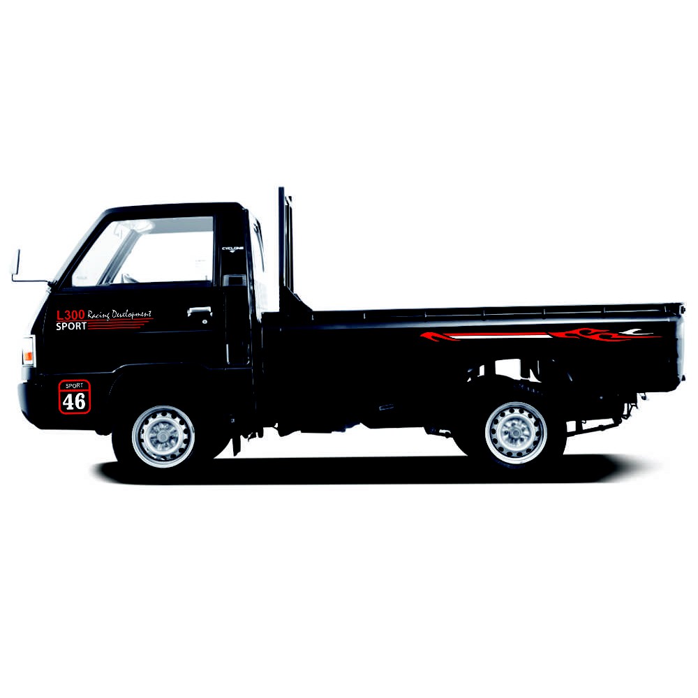 Gambar Cutting Sticker Mobil  Minimalis  Pick Up  L300 