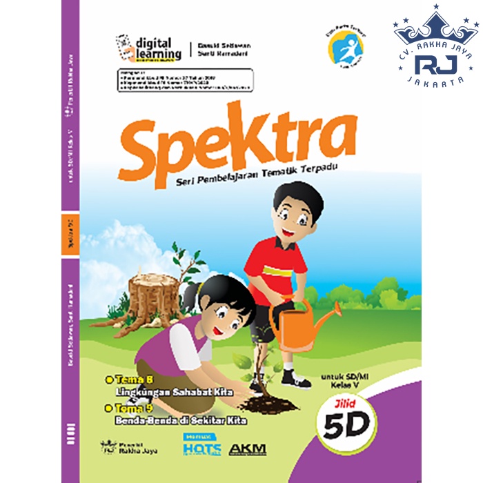 Buku Spektra 5D Tematik Terpadu Kelas 5 SD/MI Jilid D: Tema 8 dan 9