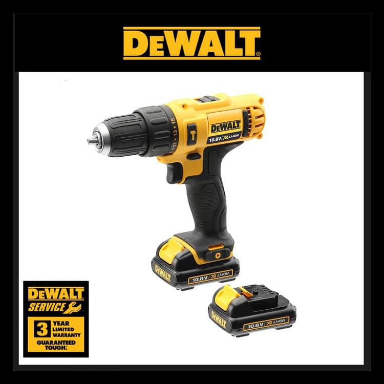 Dewalt 10.8V XR Li-Ion Compact Hammer Drill Bor Cordless DCD716C2K-B1