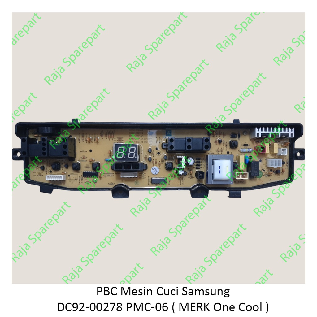 PCB/Panel/Modul Mesin Cuci Samsung Diamond Drum 6 Tombol DC92-00278 (WA70V4, WA75V4, WA80V4)PMC-06 (MERK OneCool)