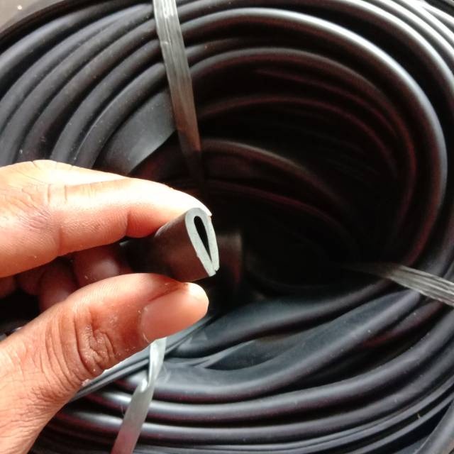 Karet List U|Talang Visor / Karet list helm INK KYT NHK VOG Takachi Caberg Shell Half Face Universal