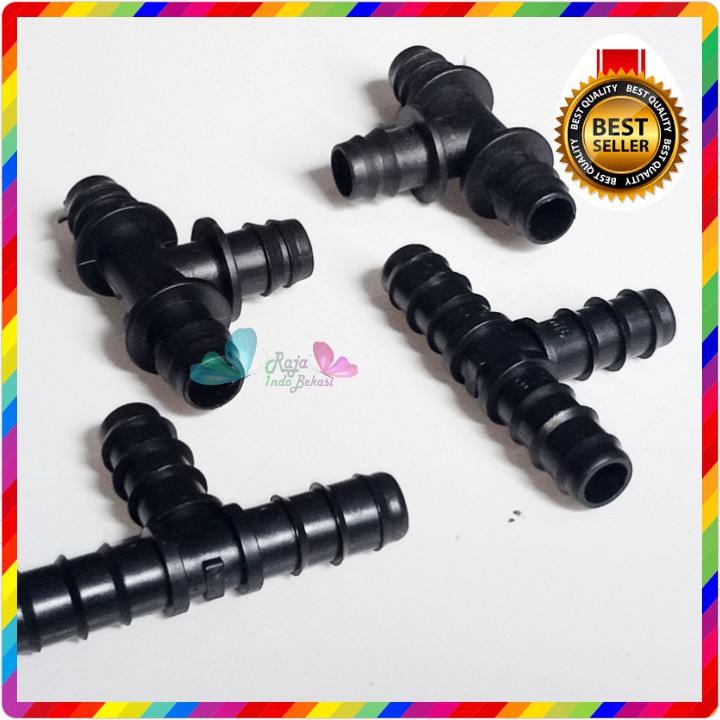 Nepel Tee 16mm Nipple 5/8 Inch Connector Selang 16 Mm Nepel T Te Konektor Nipel