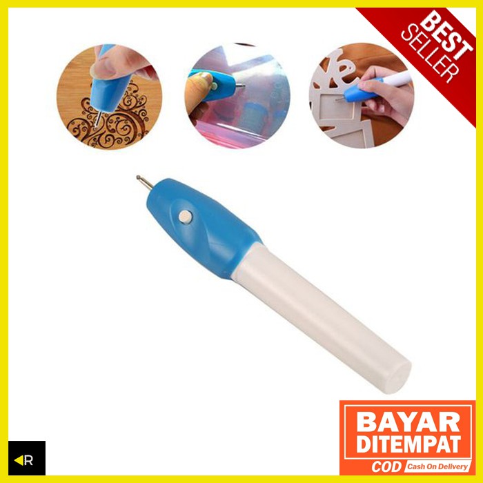 Engrave It - Ez Engraver Pen Alat Ukir Elektrik Serbaguna - Alat Grafir Cincin Sendok Piring Gelang