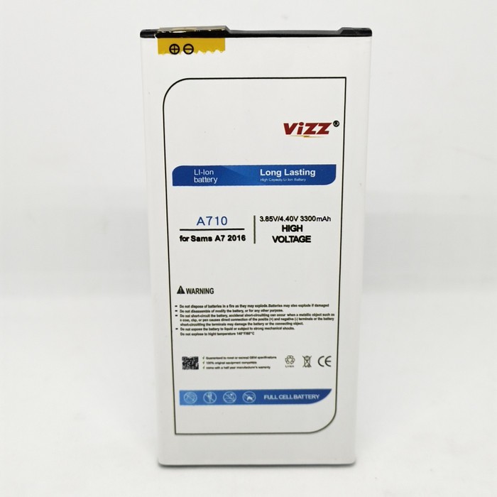 Vizz Double Power Battery Batre Baterai Vizz Samsung A7 2016 A710 EB-BA710ABE