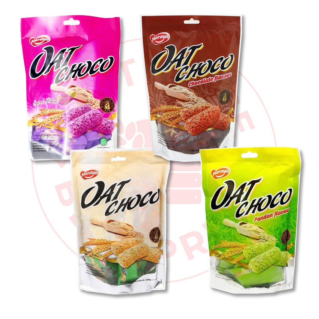 NARAYA - SEMUA VARIAN OAT CHOCO 90 GR (COKLAT/ORIGINAL/PANDAN/SWEET POTATO)