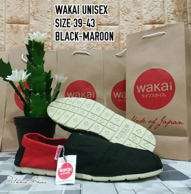 Sepatu flat slop wakai D038