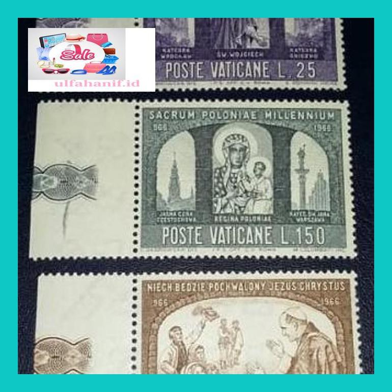 

54A04Y Prangko Vaticane 3 Pcs Tahun 1966.Mint Ssxcq S50Usts