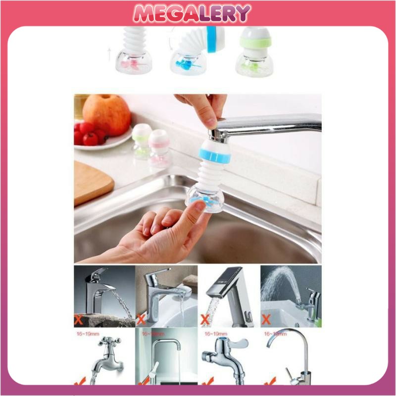 Filter Saringan Kran Air Kipas Kincir Putar Sambungan Keran FLEXIBLE Faucet Kepala Wastafel