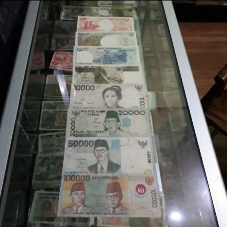 uang kuno set era tahun 90 an asli