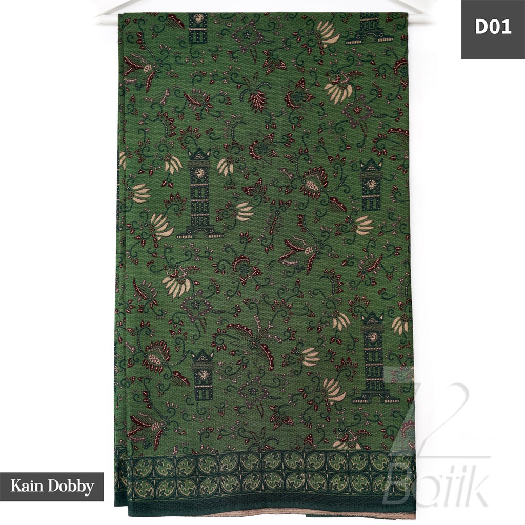 BAHAN BATIK PREMIUM Dobby Motif Jam Gadang Warna Biru Blue Dolbi Dobi Doby Viscos 721957 Cap 72 Jarik Jarit Samping Kebat Panjang Batik Dobby Modern Premium Bahan Seragam Batik Pernikahan Kantor Keluarga Murah Kamen Jadi Batik Bali Lembaran
