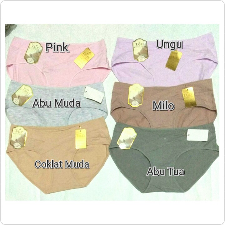 Celana Dalam Hamil Jumbo TALLY CD HAMIL C9866 / VS Maternity Panties Celana Dalam maxi kantung 1/2 perut polos c 9866