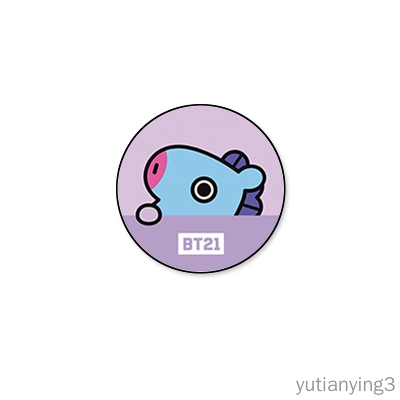 Popsocket Teleskopis Motif BT21 Kartun untuk Mobile Phone