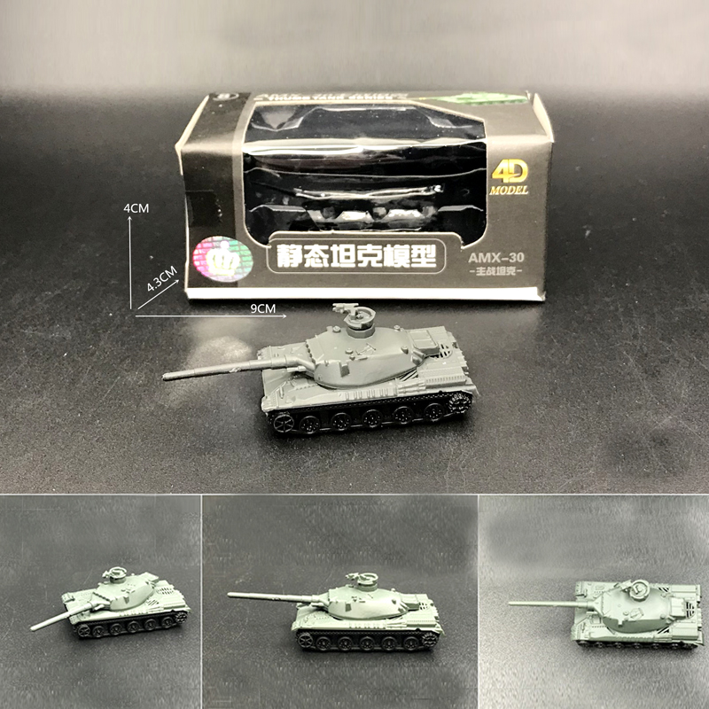 Mainan Model Tank Tempur Militer Leopard Macan WW2 4D Skala 1: 144