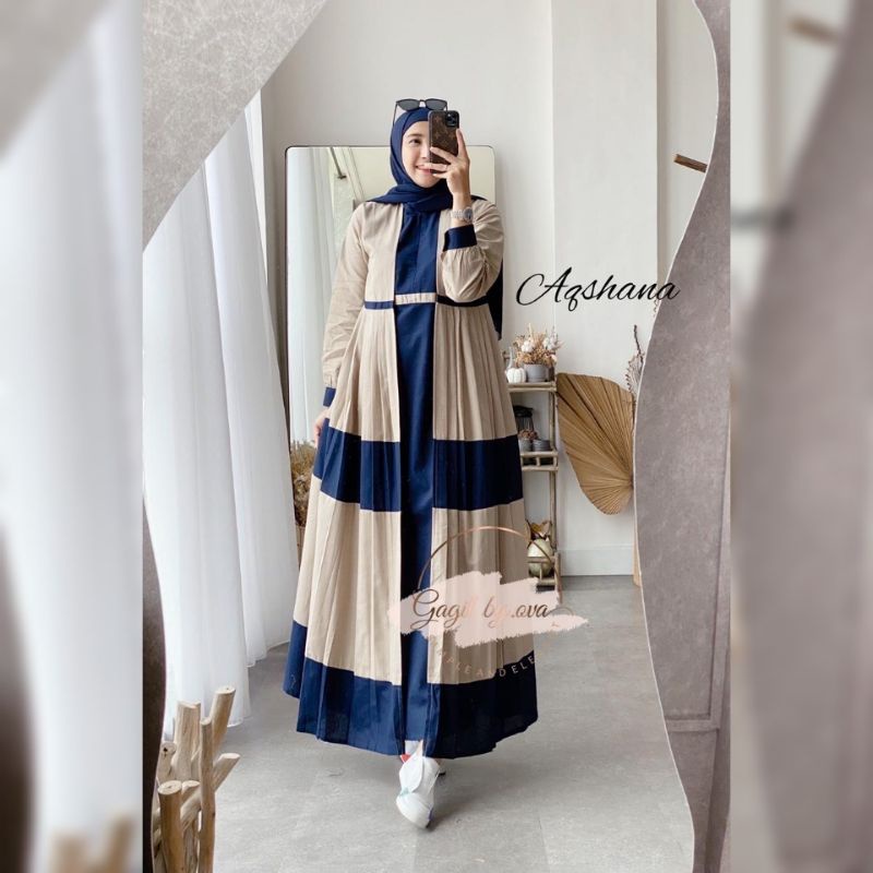 Dress wanita muslim gagil by ova ( Aqshana )