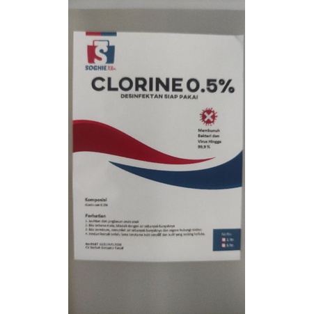 klorin 0,5% 5 liter