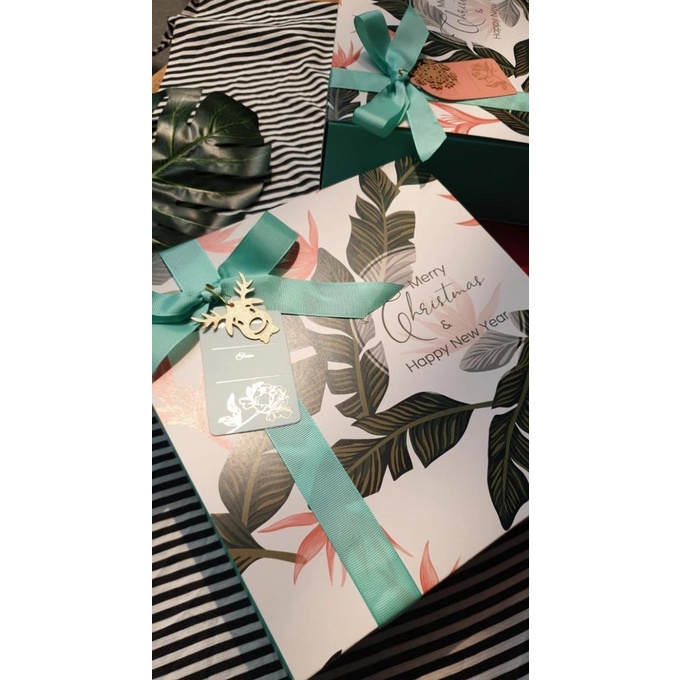 

[COD] BOX PREMIUM / KOTAK KUE NATAL TAHUN BARU 30x16x7 cm [COD]