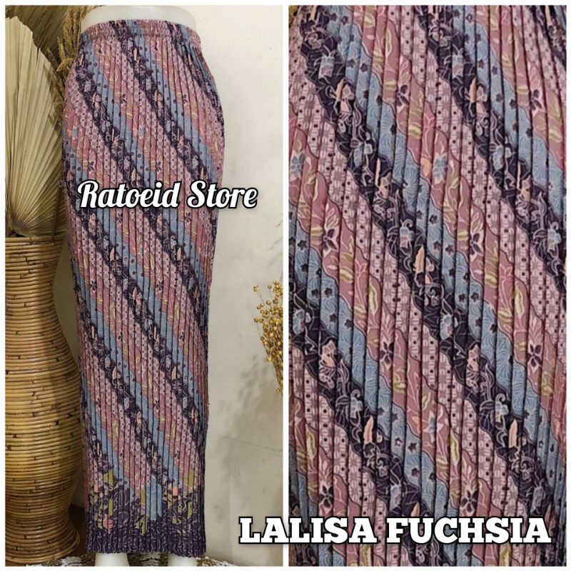 [200 Motif - Part 01] Rok Plisket Batik Panjang / Rok Batik / Rok Kebaya / Rok Wisuda / Bawahan Kebaya / Bawahan Batik / Rok Kondangan / Rok Pengantin / Rok Akad / Rok Lamaran / Rok Span / Rok Prisket Batik Jumbo Batik Production Original By Ratoeid Store-NO.6 Lalisa fuchsia