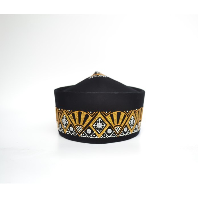 Songkok Peci Cheng Ho Lukis Motif Cheng Ho Motif Kipas