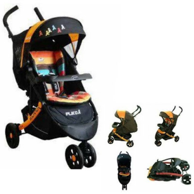 Stroller Pliko Milano Orange