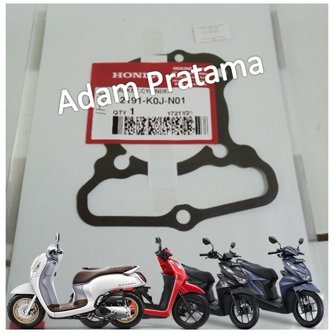 Paking Blok Seher Genio Beat fi Beat Street Scoopy fi Paking Boring Perpak Blok Piston Genio Beat fi